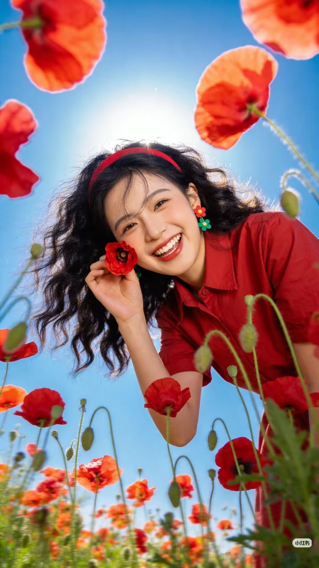 [图片]

晴空 万 里，不负花期；放平心态，慢慢成长；在心里种花，人生才不会荒