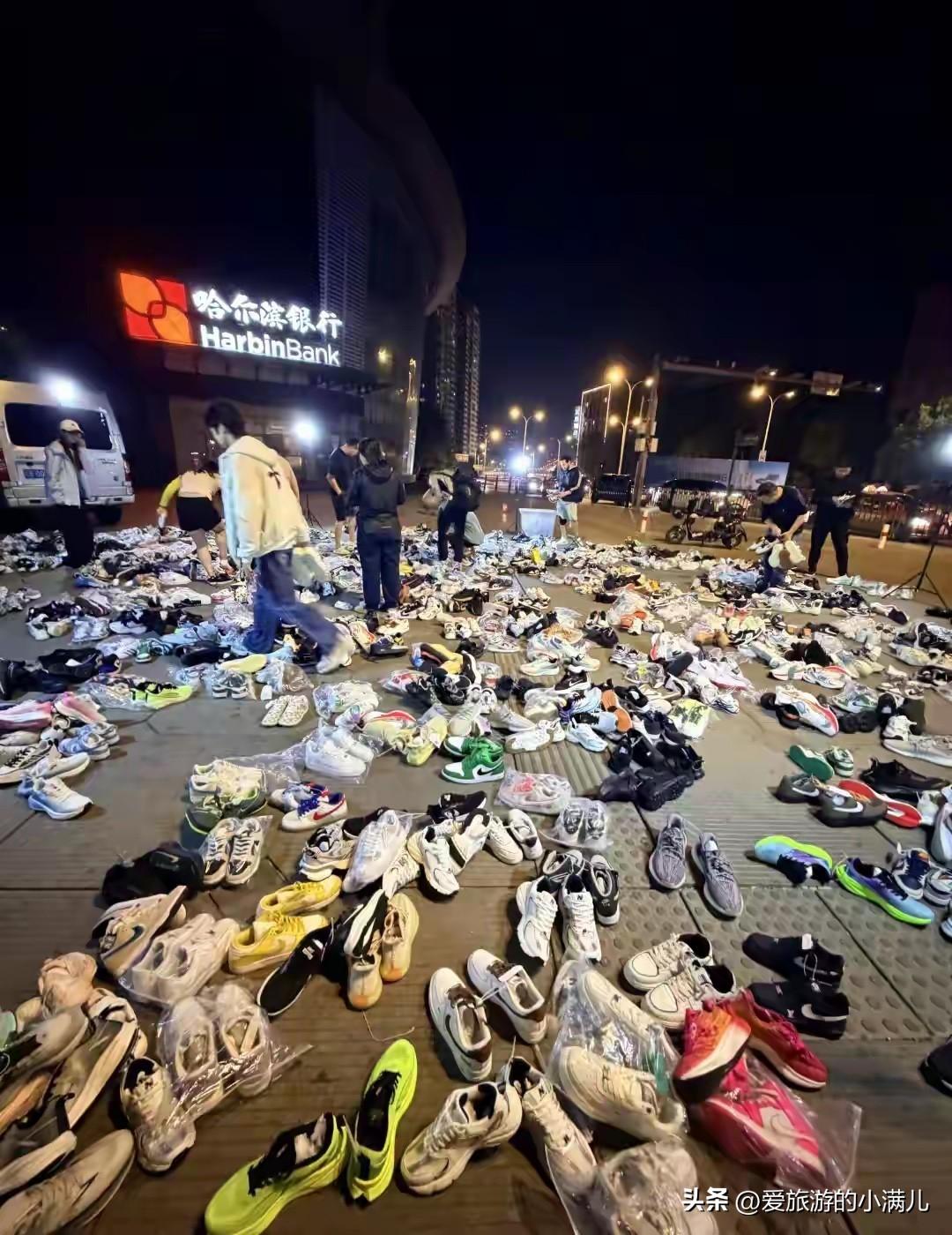 我敢打赌，一晚上肯定卖超100双！