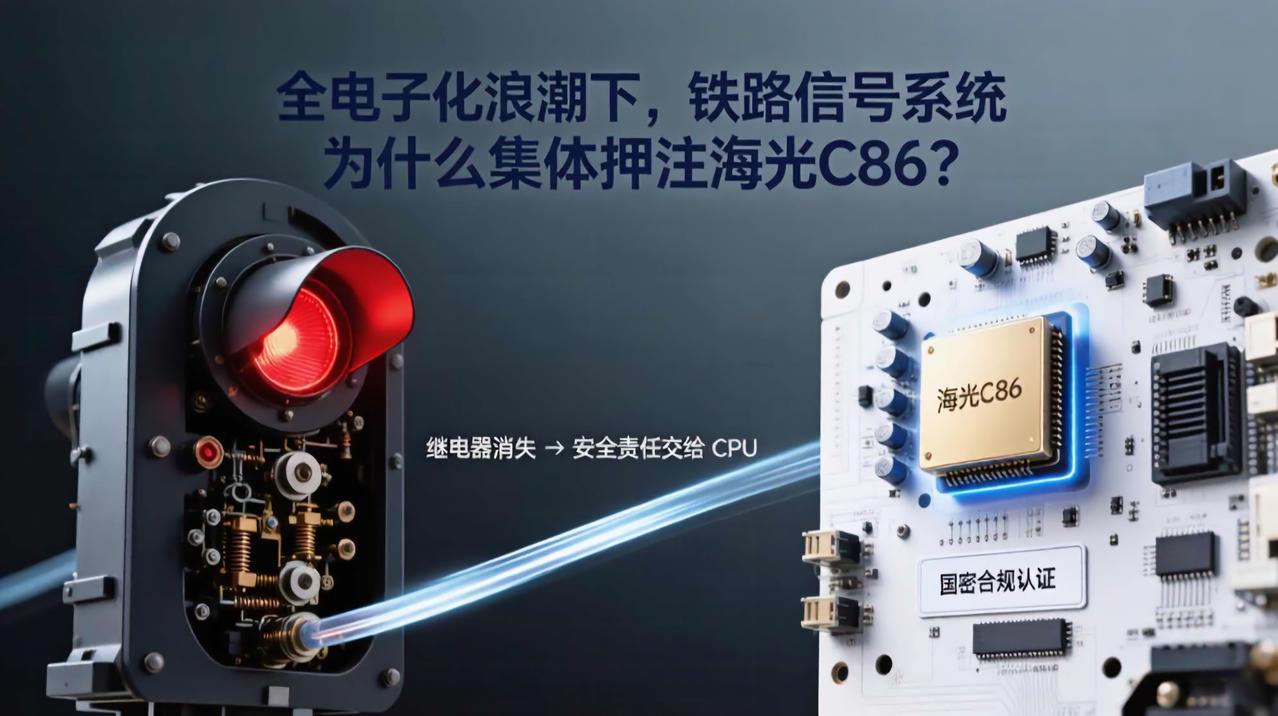 铁路信号工控机选型，押宝国产C86！
铁路信号系统正在从继电器联锁向全电子化切换