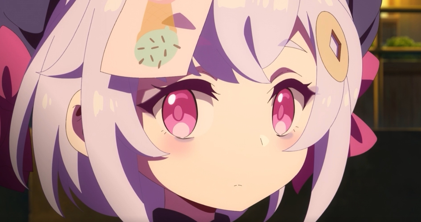 可莉和七七！换了个符纸的七七好可爱！！！#原神##原宇宙放映节##原神[超话]#