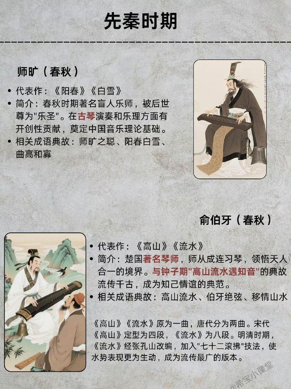 一眼看懂中国古代乐舞千年脉络✨
从春秋琴音到明清律韵，中华乐舞走过了数千年的浪漫