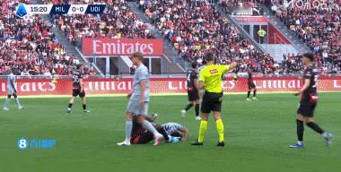 笑容与懵逼瞬间切换，莱奥连川剧变脸都会，太厉害啦！国际米兰意甲ac米兰vs乌迪内