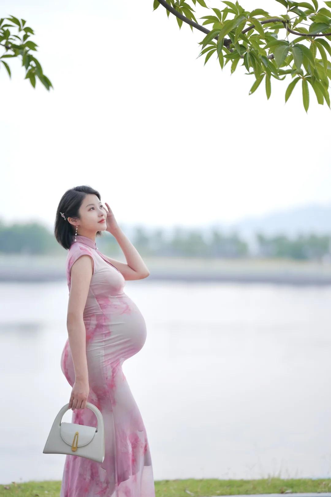 33周孕肚裹进旗袍也太绝了！果然中式浪漫永远不会输！旗袍什么材质的最好 旗袍到底