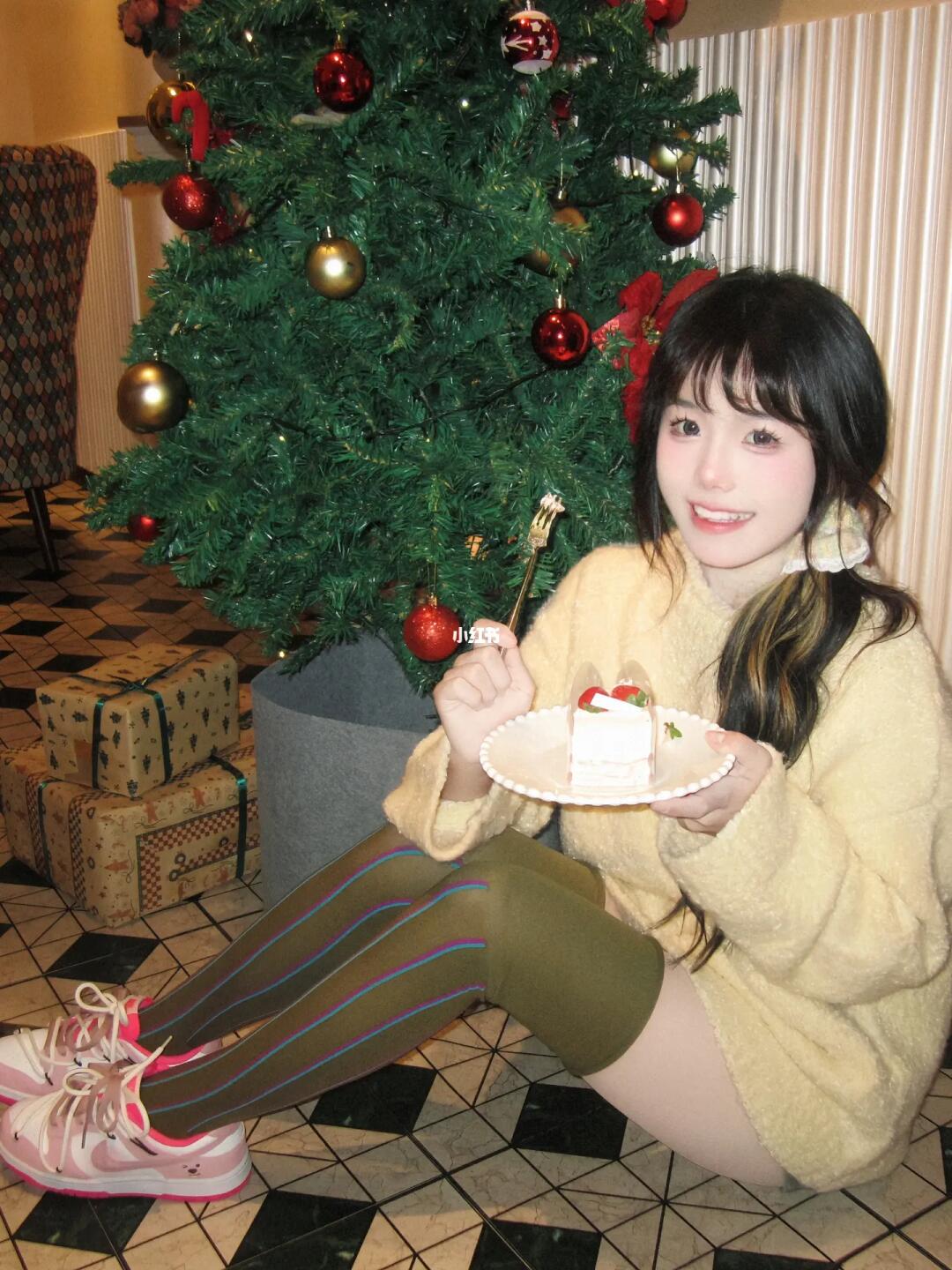 🎄次蛋糕日⸝⸝•༝•⸝⸝♡