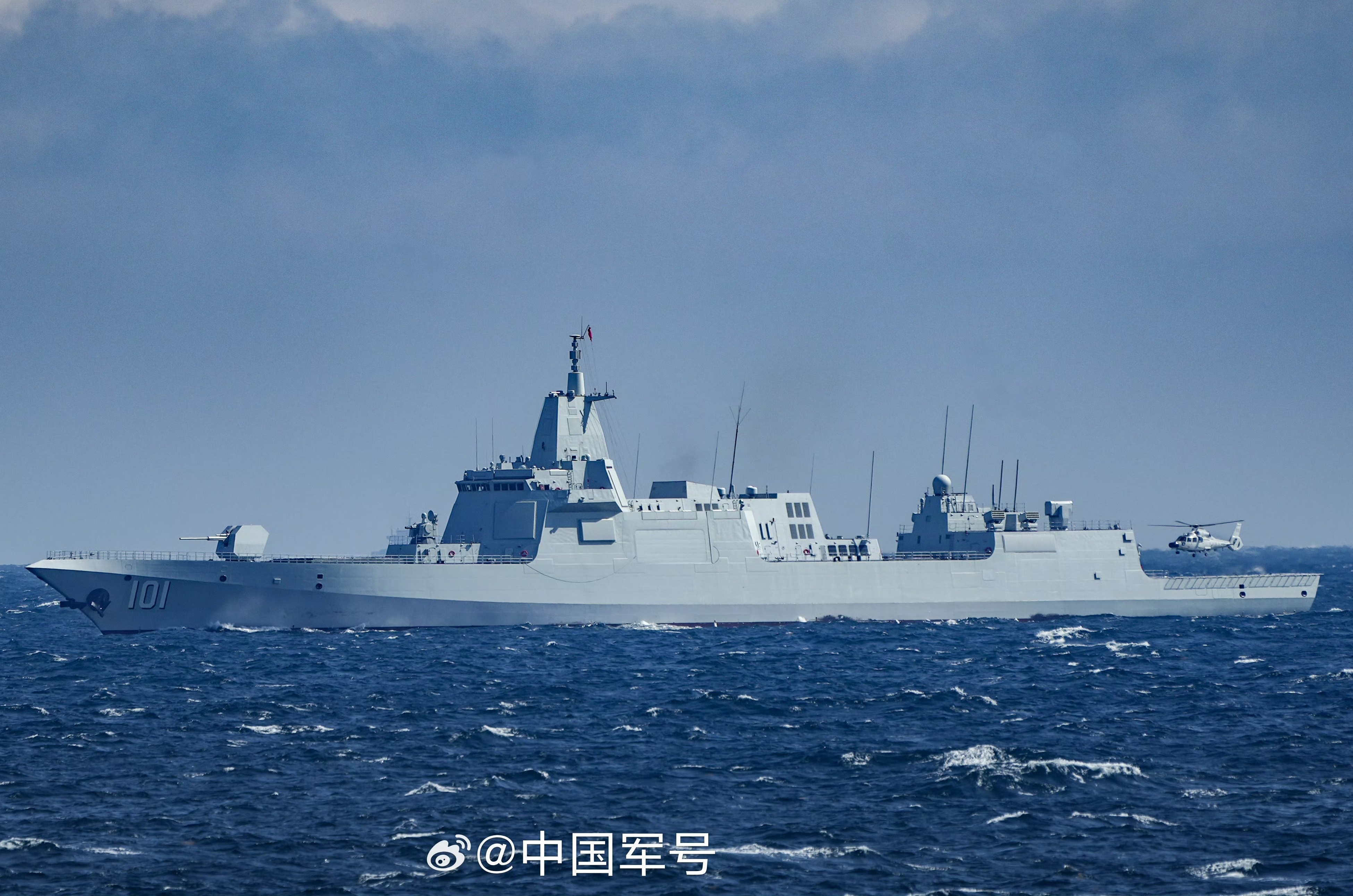 加风帽后的055南昌舰好图烽火问鼎计划中国海军