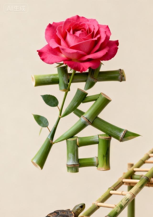 网上那个乌龟爬梯子猜成语的梗，答案就是“落叶归根”。月季的“季”，加上“落”，乌