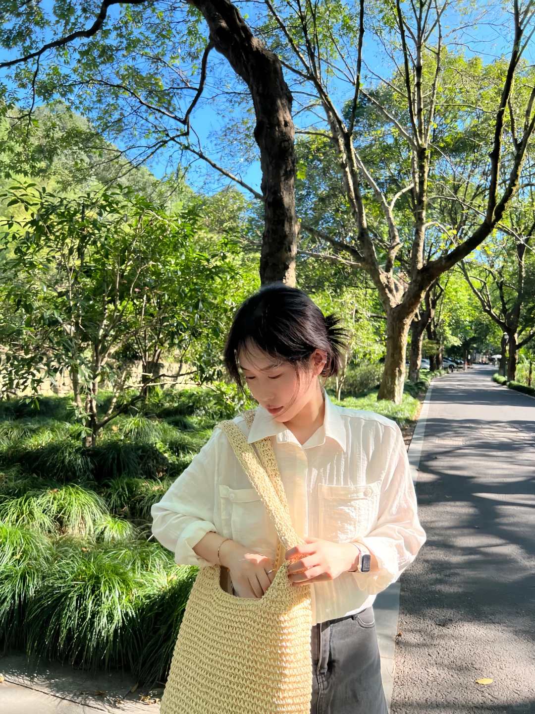 棉麻衬衫真的好韩