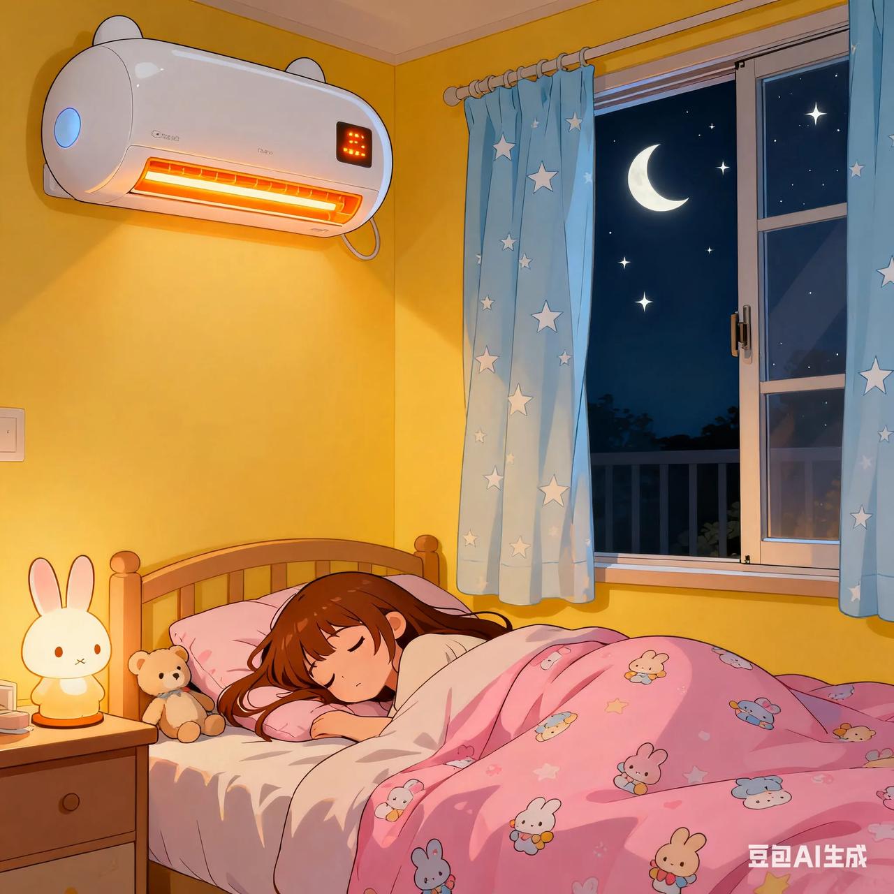 一个晚上空调被我开关了三次。

昨晚我们这里下了大雨，我以为天气会很凉快。躺在床
