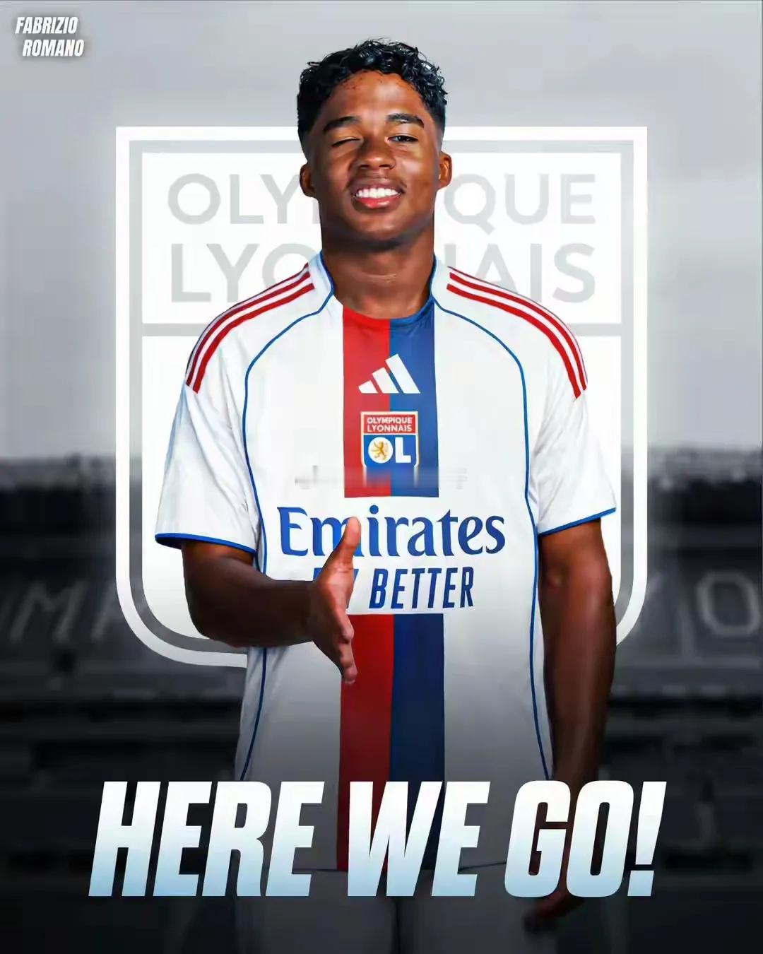 官方：皇马19岁巴西前锋恩德里克租借加盟里昂至本赛季结束，租借费最高可达100万