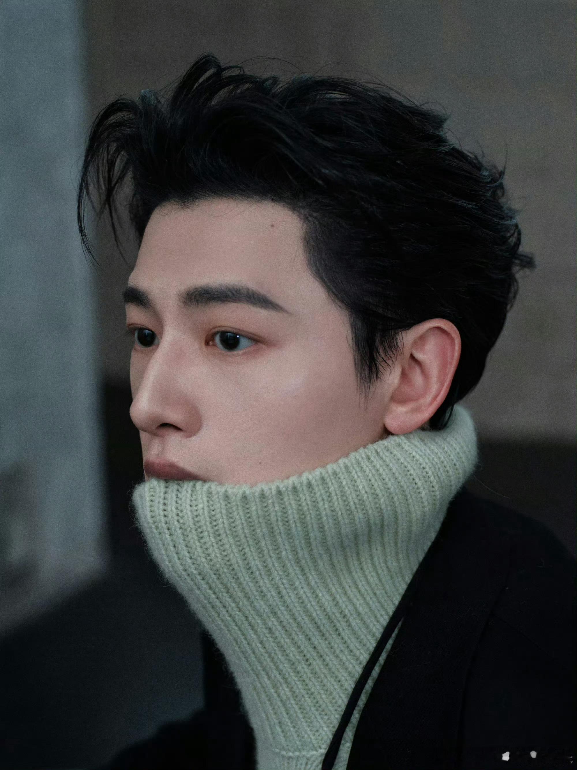 辛云来露肤度为零 辛云来露肤度为零的穿搭封神！黑色小高领叠穿西装，没有多余暴露，