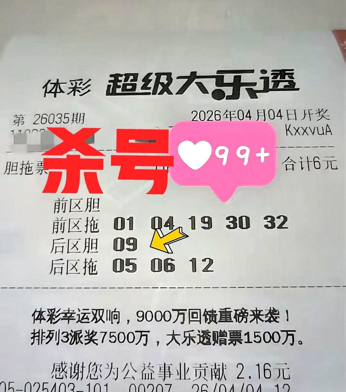 笔尖重重落下，一道黑杠，直接把“07”这个数字给划死了。
他面前摊着一张大乐透走