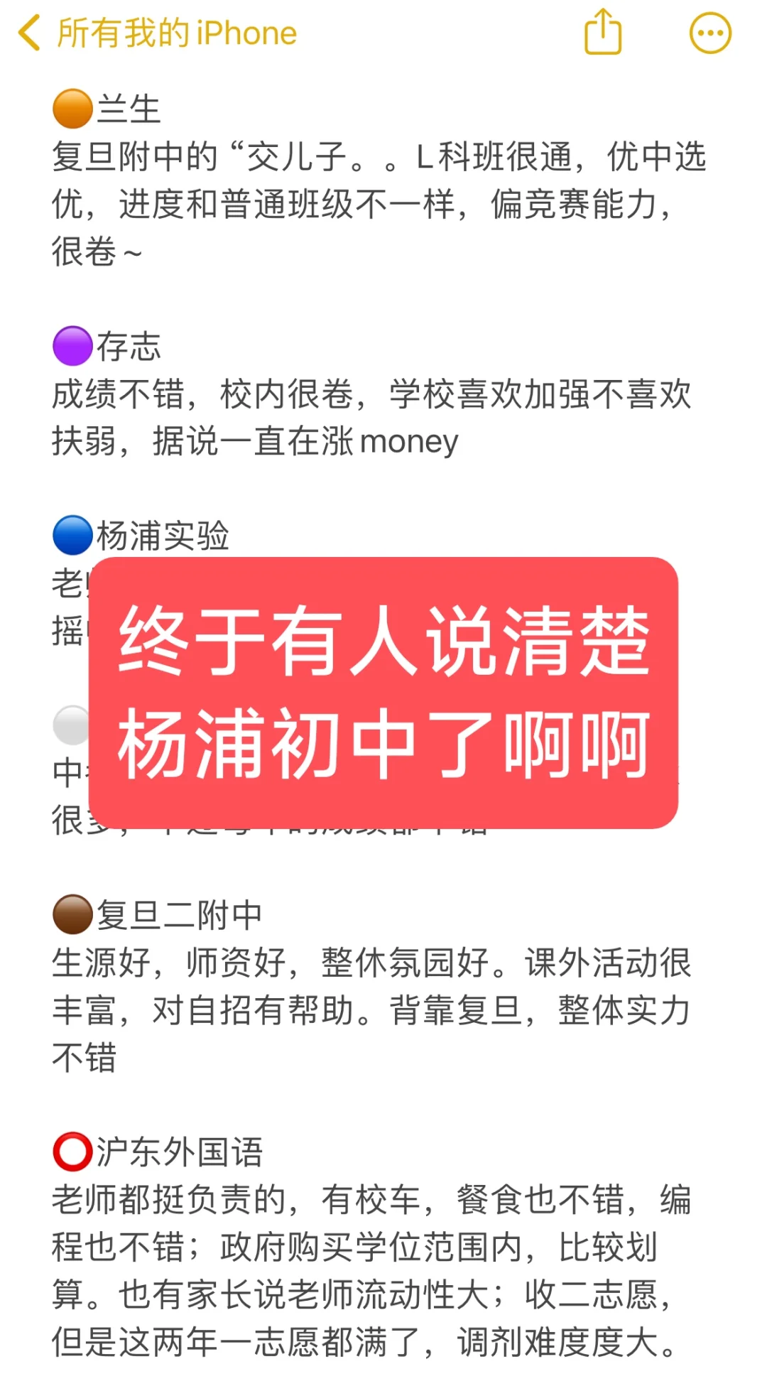 杨浦初中怎么选？这些评价你觉得怎么样？
