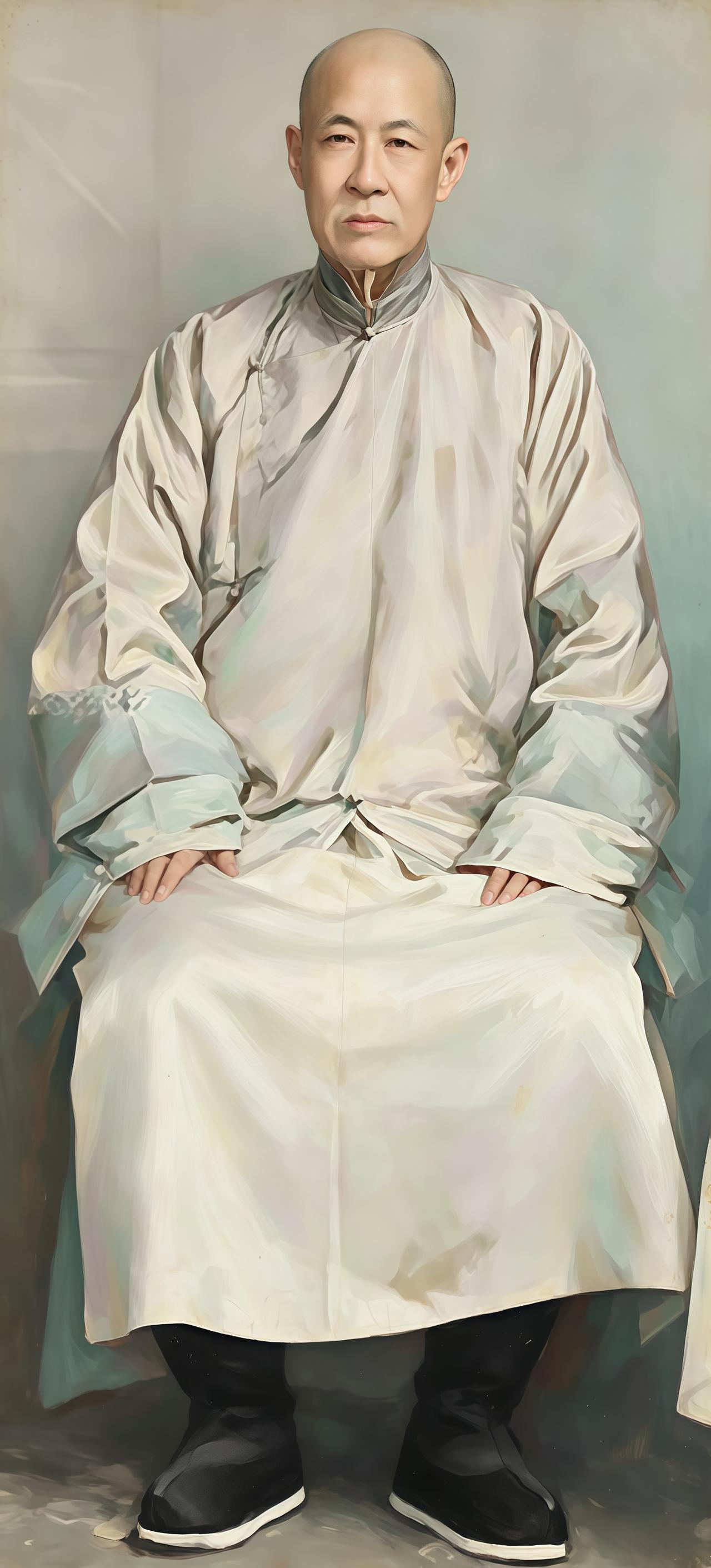 这位身着便服、端坐如松、气度不凡的老者正是咸丰九年殿试拔得头筹的状元公孙家鼐，孙