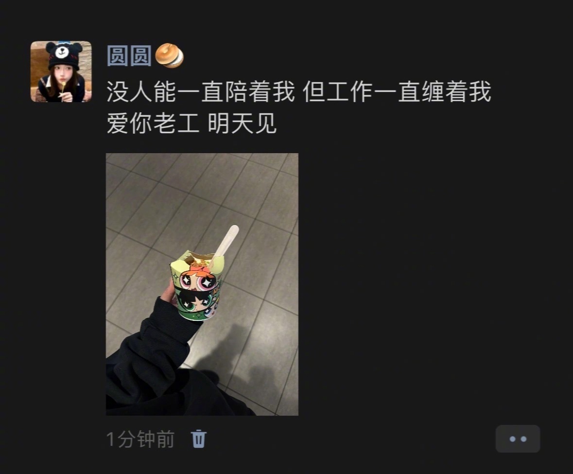 只有工作一直在陪我爱你老工 