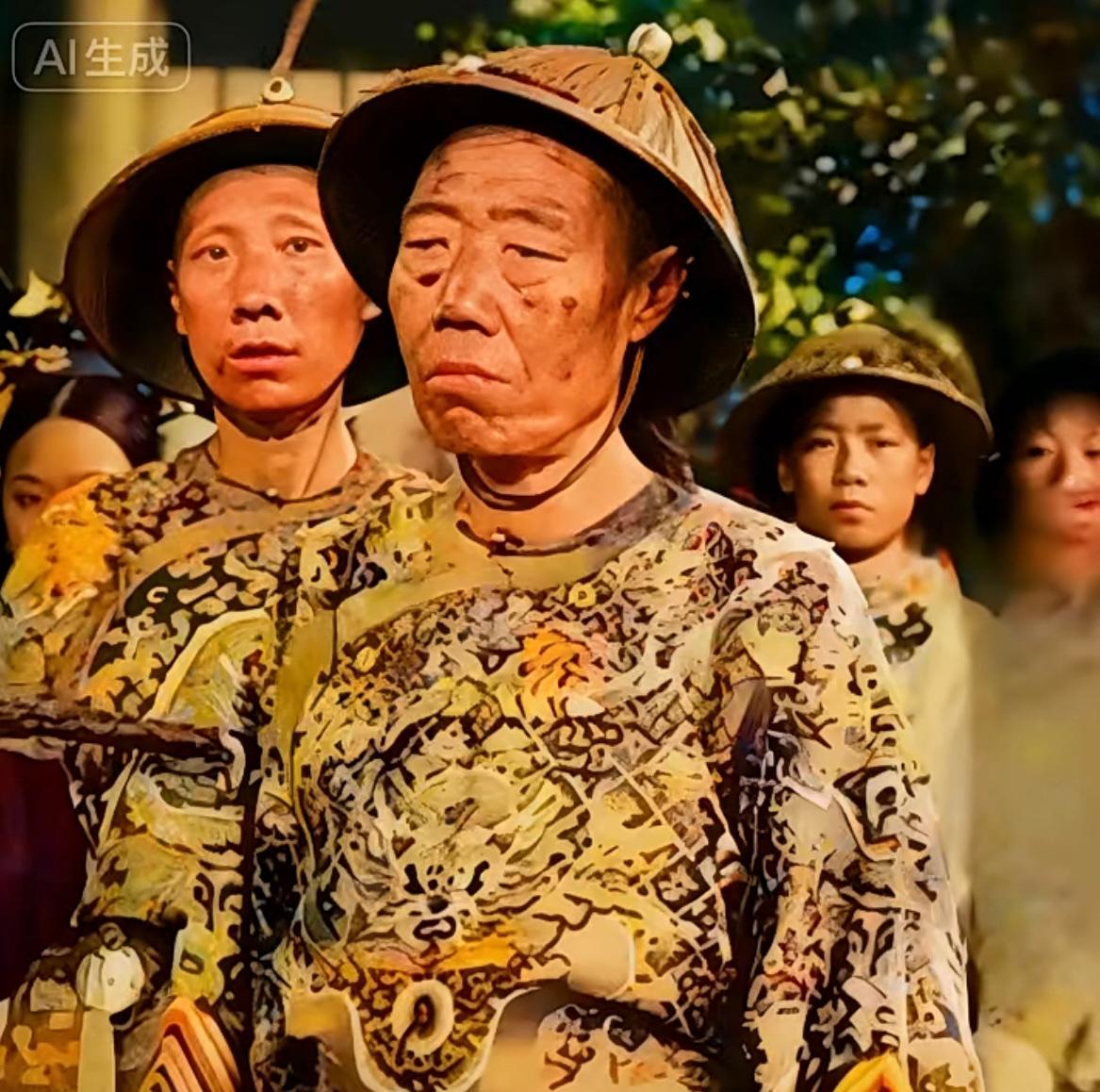 晚清大太监李莲英的照片复原图，看上去一脸凶相，并不像是八面玲珑之人。

不过历史