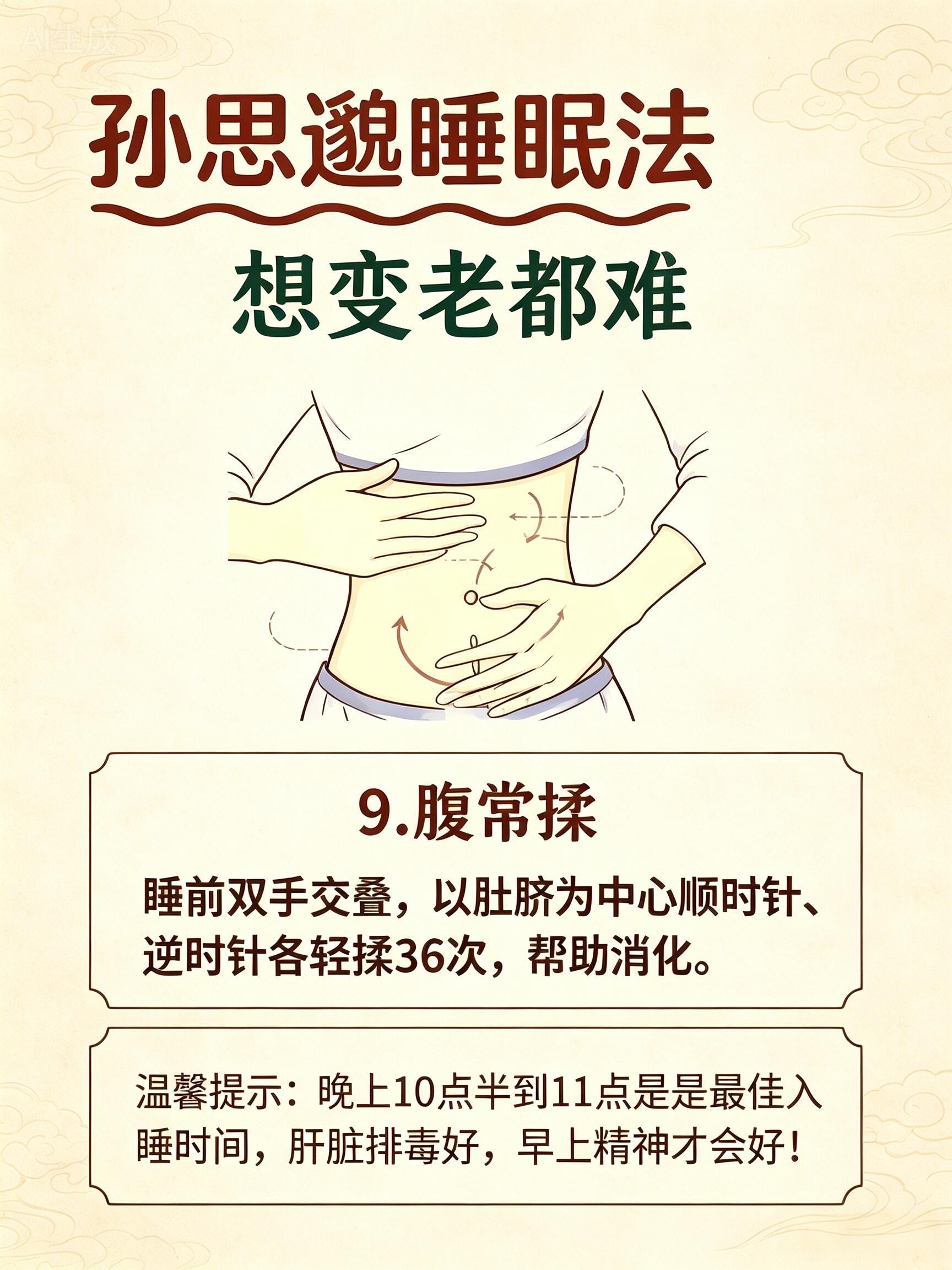 每天坚持孙思邈睡眠法，慢养不老好气色！ ​​​