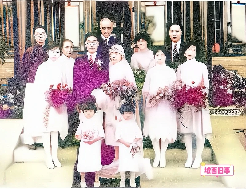 1929年6月，冰心与吴文藻大婚时的场景，被誉为是才女与才子的结合。 ...