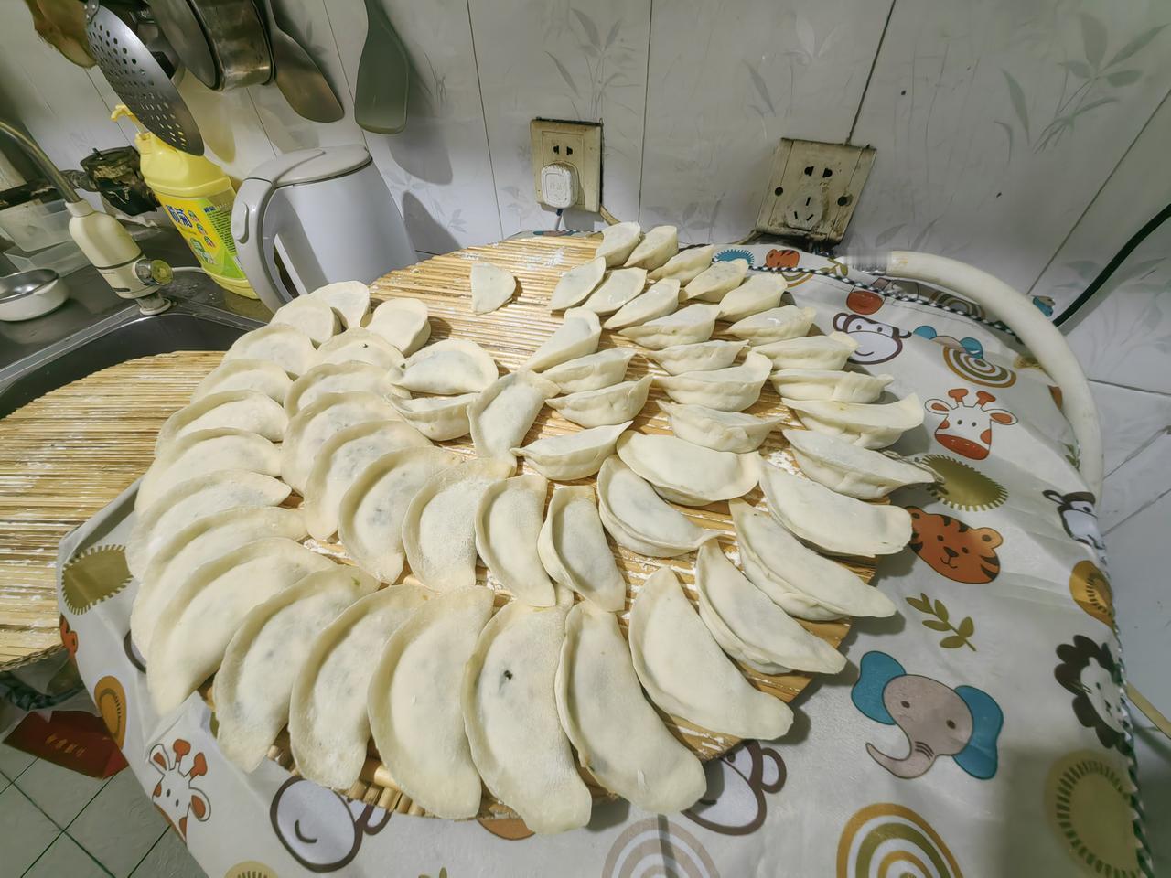 今天是冬至，按照我们当地的习俗，今天是吃饺子的日子。
恰好今天是我的生日，应该吃