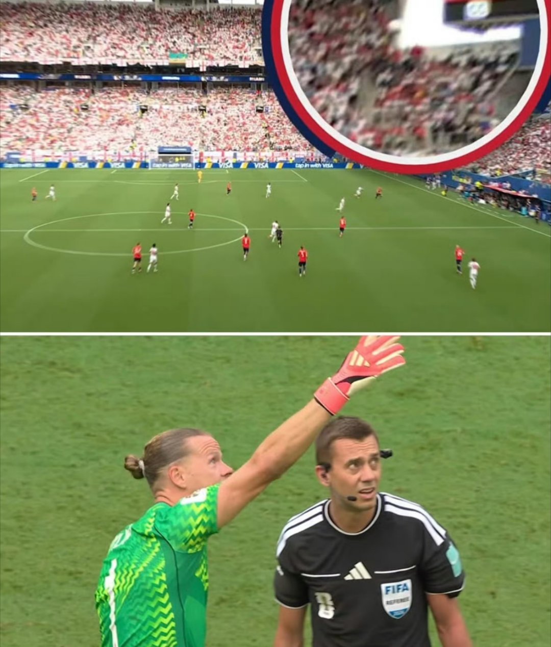 国际足联回应挪威队抗议FIFA：传感器无峰值，无证据碰线缆，进球有效。挪威抗议飞