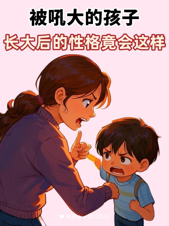 经常被吼的孩子，长大后的性格有多可怕😱