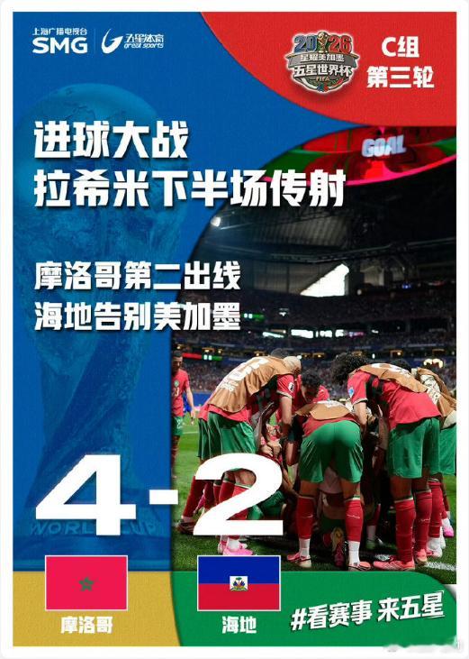 ⚽ 半场2-2全场4-2！海地惨吃3黄背后，深度复盘：摩洛哥的“中场边置”是如何