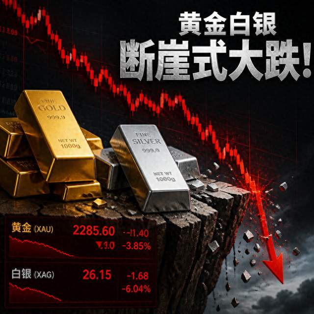 黄金白银断崖式大跌