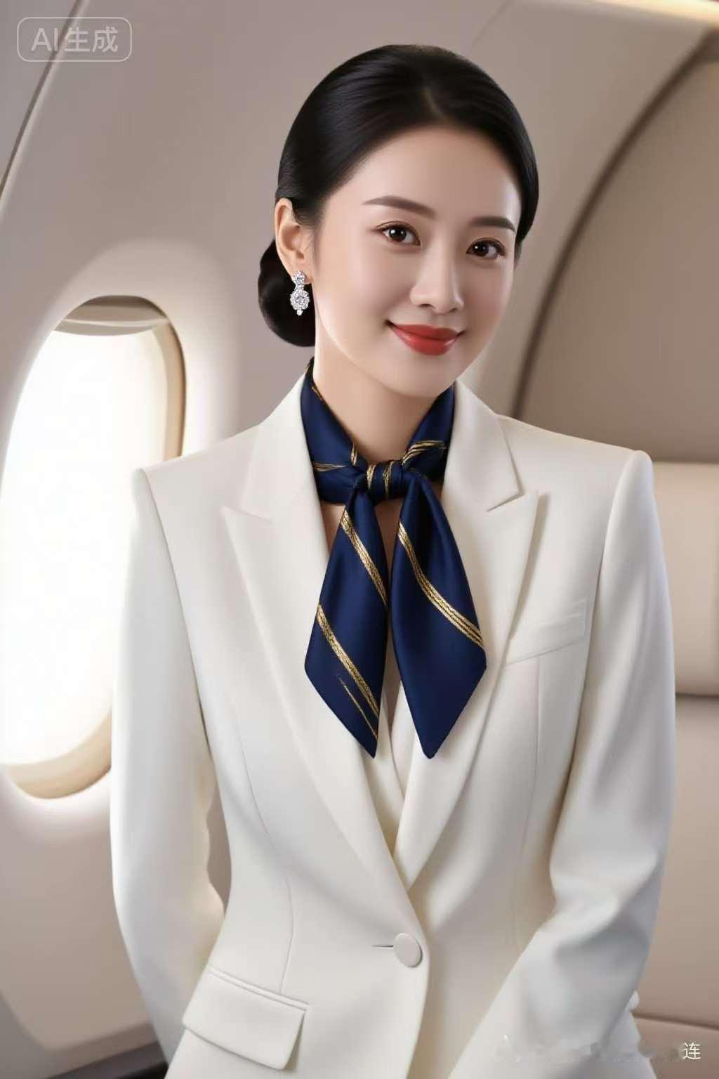 优雅空乘，微笑服务，温暖旅程！🌟💖