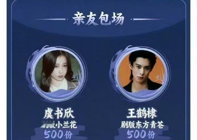 王鹤棣虞书欣张凌赫李一桐云包场虞书欣王鹤棣张凌赫李一桐云包场[憧憬] ​王鹤棣虞