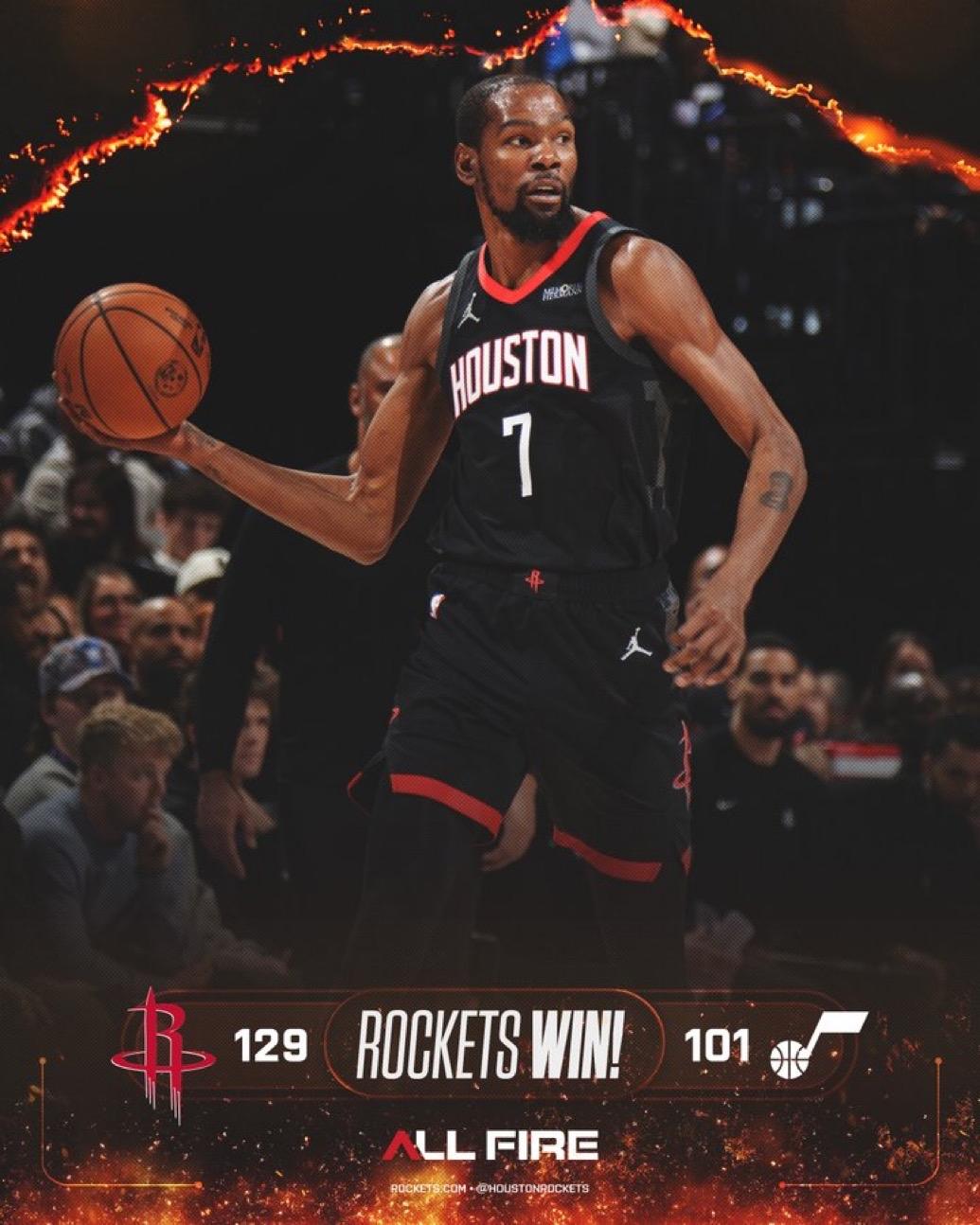 12月 1日NBA常规赛战报（8场）：

火箭129-101爵士
凯尔特人117