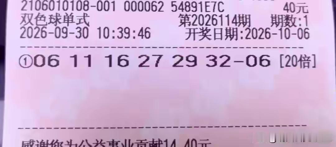 别人买的票票，我又看了一下走势图。还是不看好蓝球06。蓝球还是看好单数。