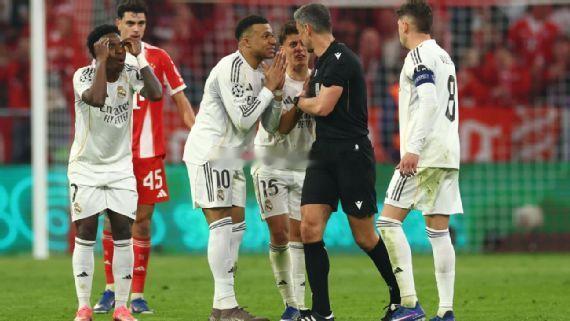 皇马的红牌冤不冤皇马皇马怒批卡马文加红牌 “荒谬至极”，拜仁逆转晋级欧冠四强慕尼