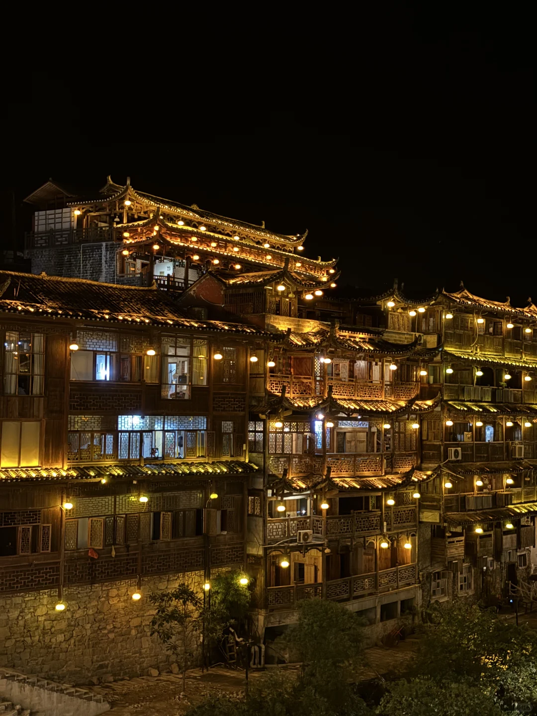 古镇的夜景好美