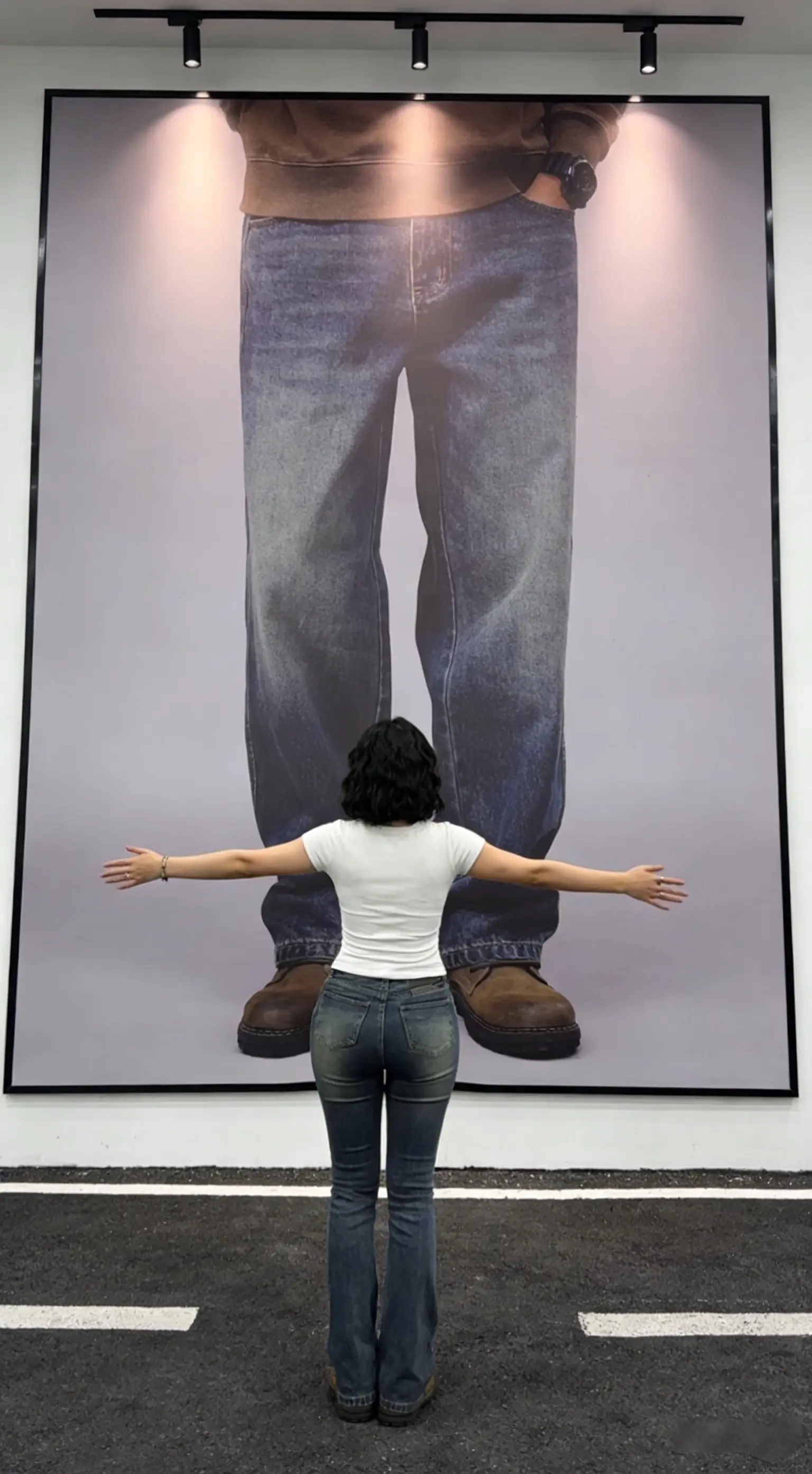 高密重磅复古水洗高端直筒牛仔裤男士春季新款潮流宽松大码长裤子