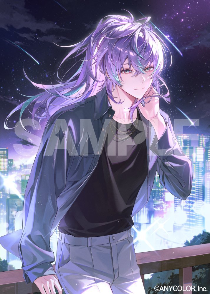にじさんじ ✨ 彩虹社 キミと夜空ボイス 主视觉图公开 🎨 DUCK筱宫优之 
