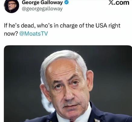 英国 前议员曾说了一句话，他表示如果内塔尼亚胡去世了，谁能统治 美国 ？
6月1