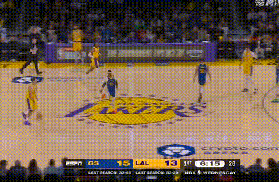 凯斯勒开局吃饼吃的爽，4中4！勇士vs湖人 ​​​