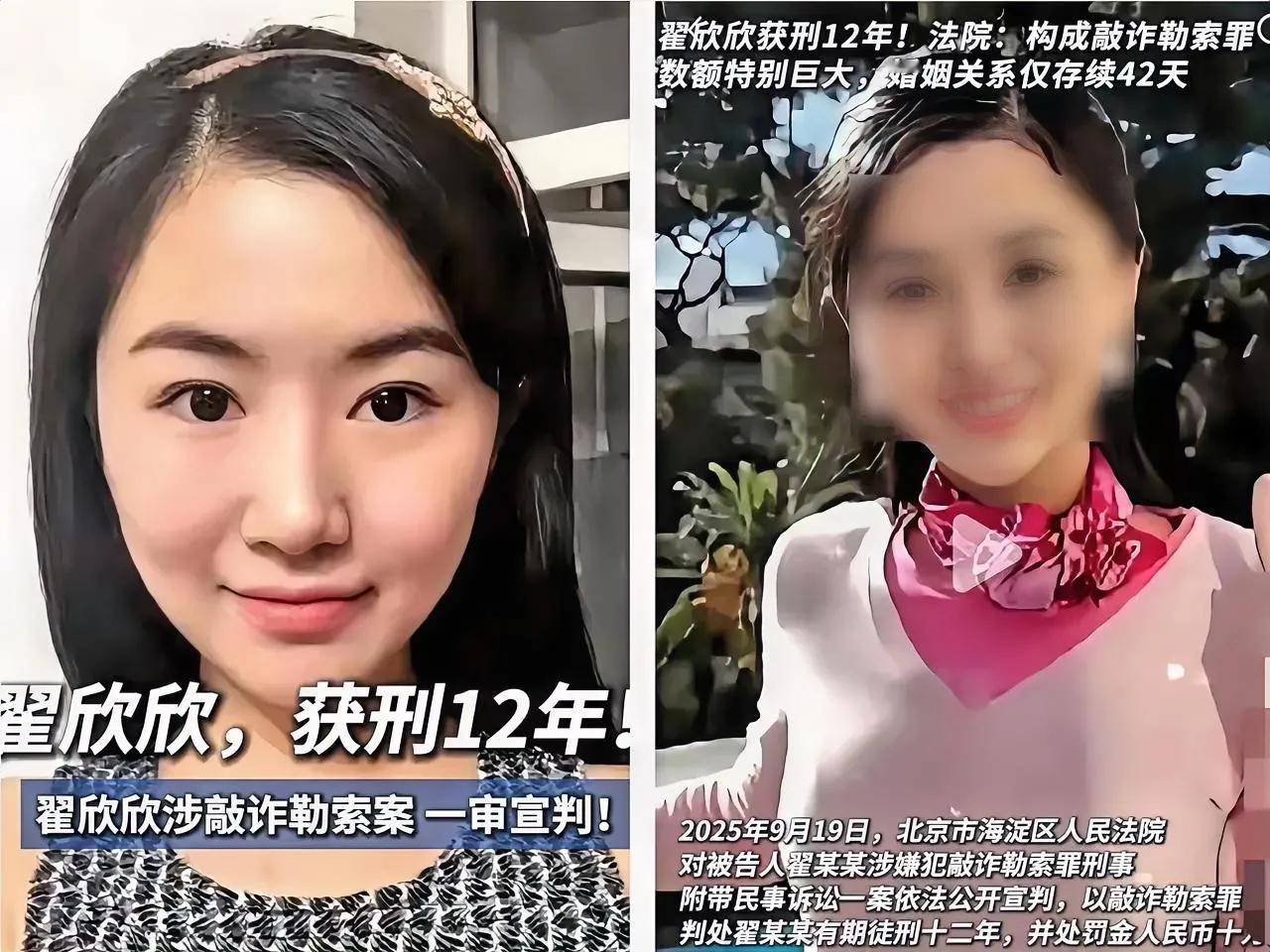 等出狱都绝经了，翟欣欣被判12年监禁
翟欣欣现在估计肠子都悔青了，明明握着一手好