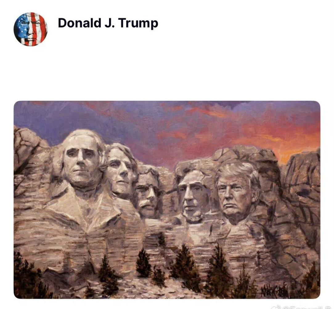 美国特朗普总统有两个梦想，一是拿诺奖，二是雕像上总统山。估计可能性都不大。