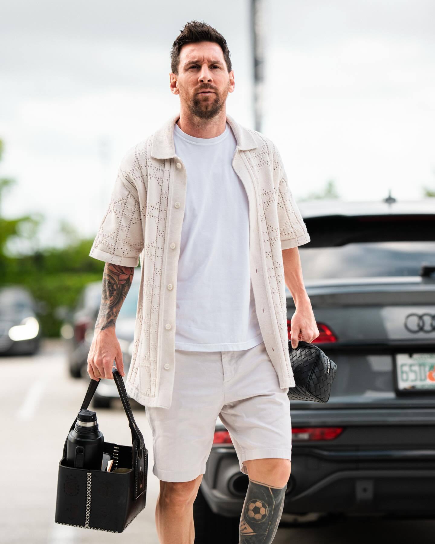 今日份的“上班”穿搭😎✅梅西科罗拉多急流vs迈阿密国际