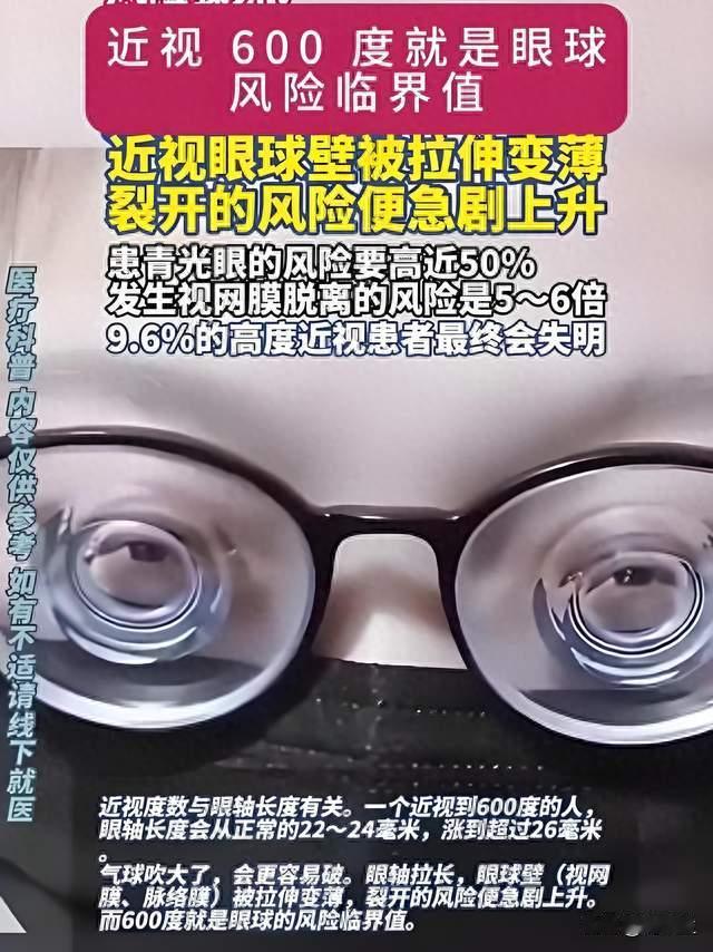 高度近视600度以上，眼球损伤不可逆