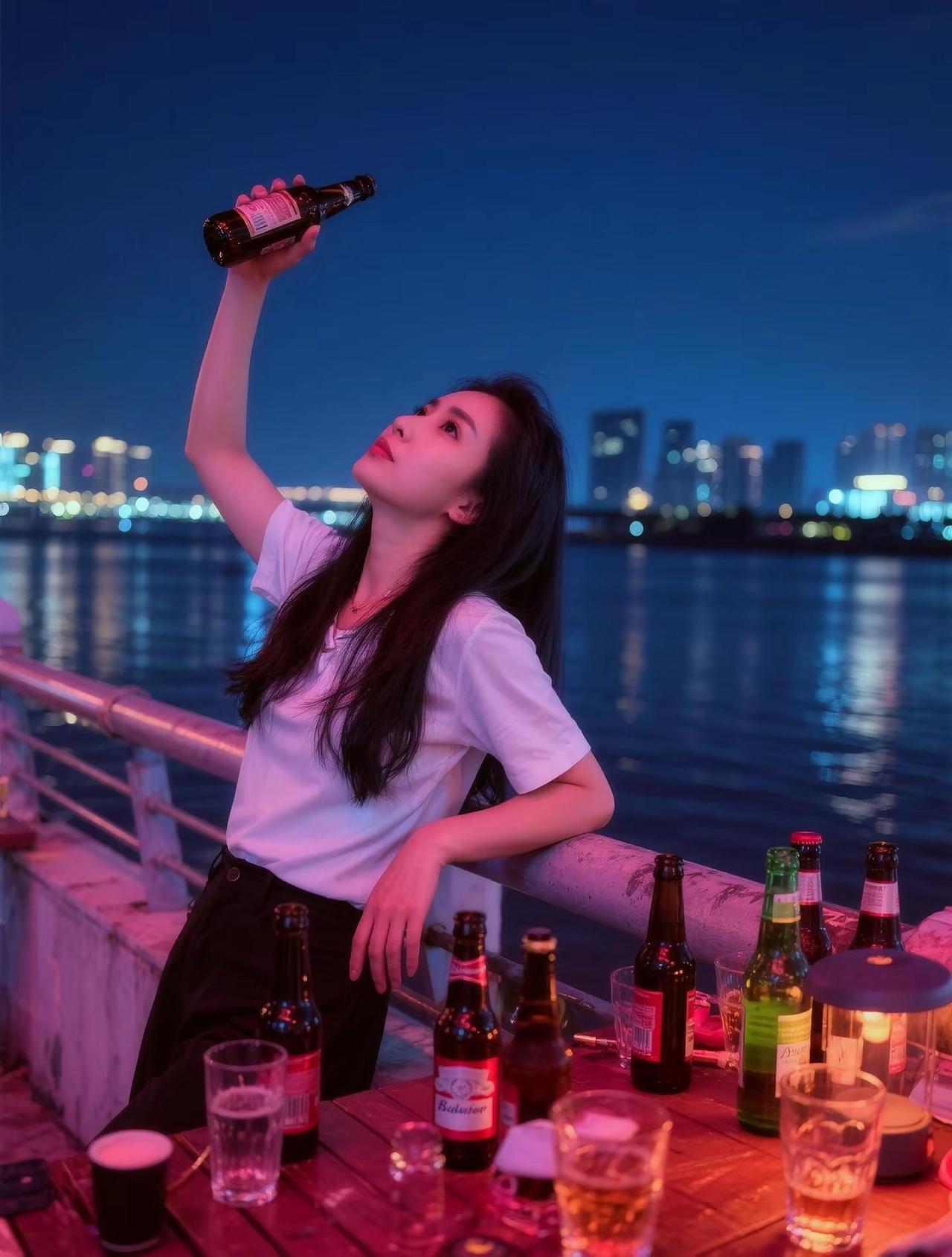 酒吧拍照 live现场 喝嗨了哪里都是舞台