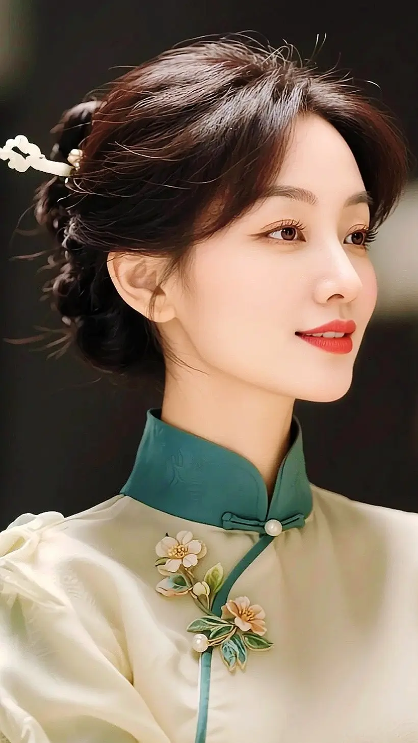 AI中式盘发照 ai创作 伙伴计划广告分成玩法达人