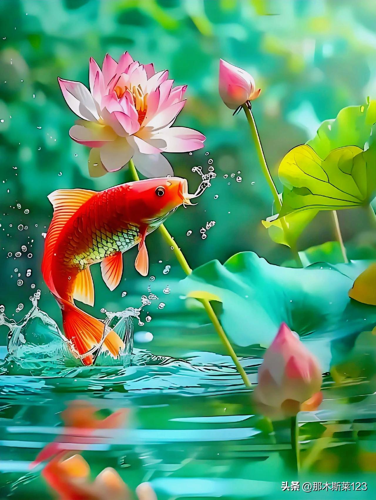 上联:青山知鸟语(头条)
下联:碧水晓鱼声(原创)
下联:绿水恋荷风(原创)
(