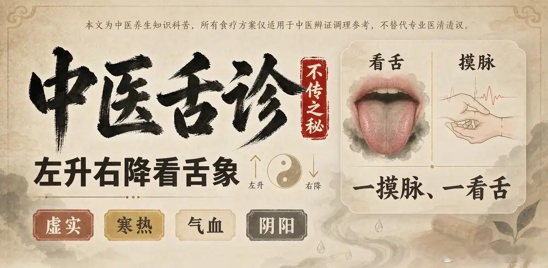 中医脉诊不传之秘：左升右降，脉舌合参辨虚实寒热讲义精简版核心：左升主肝心肾，司气