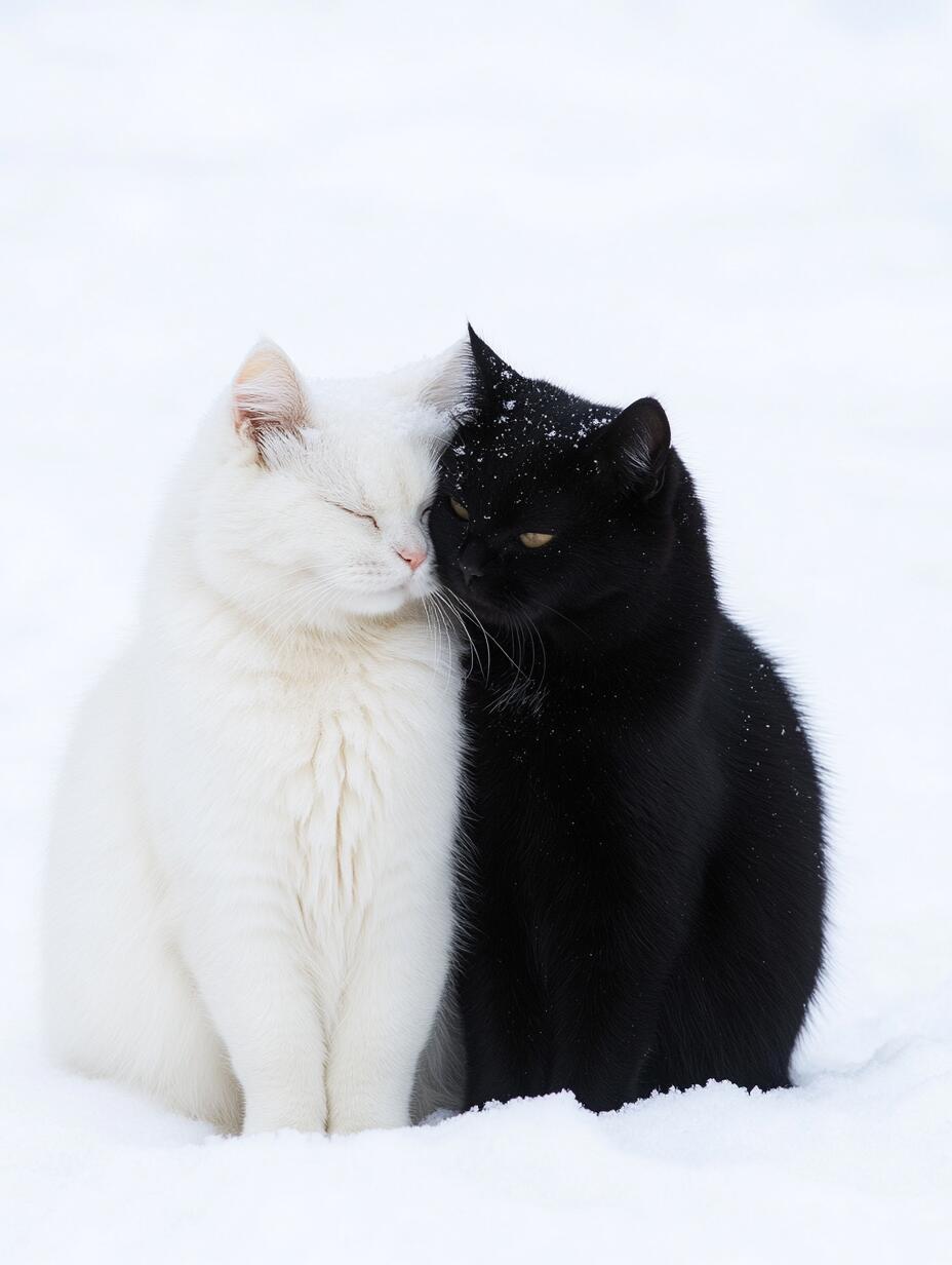 ⋆꙳⊹彼此的唯一✧*❄寒冷的雪景里，我和你肩靠肩，仿佛时间暂停，只剩下我们之间的