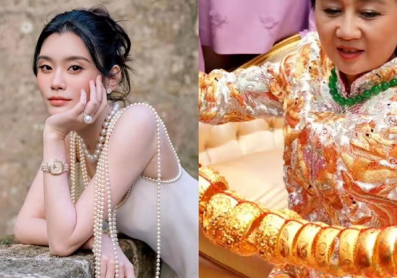 我问婆婆，四太梁安琪为啥送女儿就是满屋黄金，送奚梦瑶就是珠宝呢 