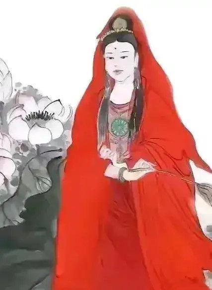 奶奶说了，遇到红衣菩萨一定要停留许愿，真的很灵的 ​​​