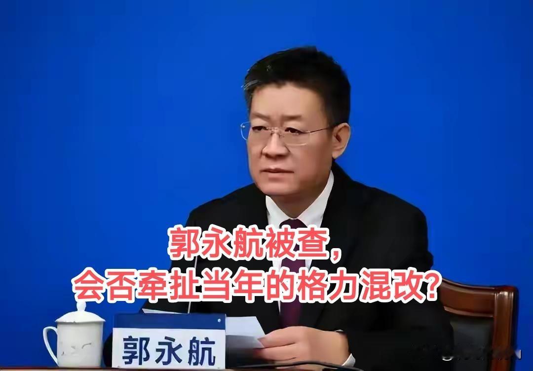郭永航被查，会不会牵扯当年的珠海格力电器混改？郭永航被查包括他任职珠海时的国资系