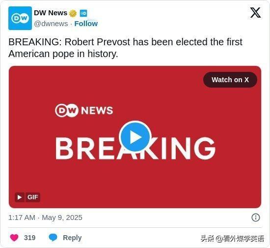 ▶ BREAKING: Robert Prevost has been elec