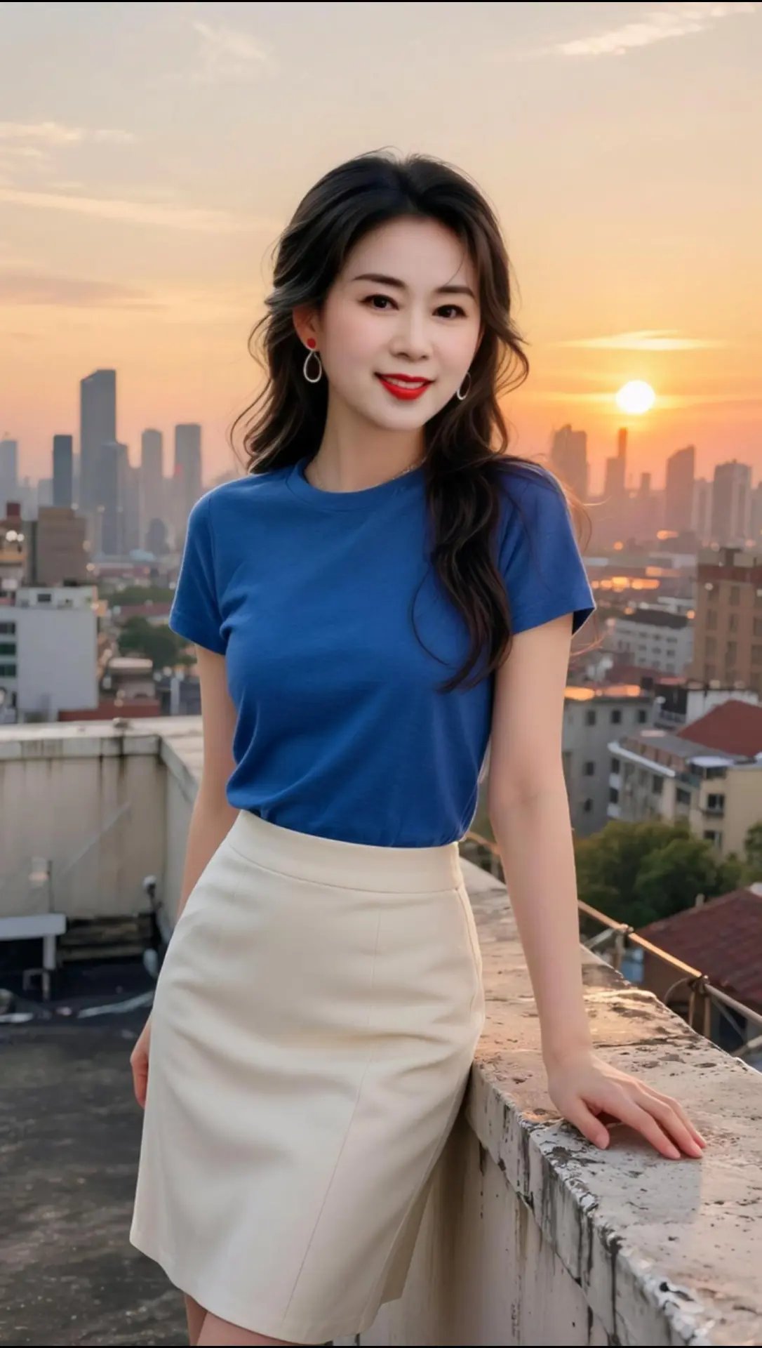 AI夕阳氛围感写真 随变ai随便玩